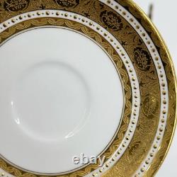 10 Minton England Gilt Porcelain Demitasse Cup & Saucers