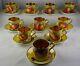 10 Paragon Hand Painted Fruit Scene Withgold Demitasse Cup & Saucer Sets Rare
