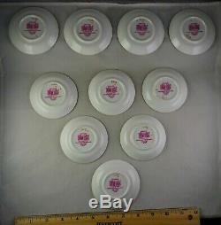 10 Paragon Hand Painted Fruit Scene withGold Demitasse Cup & Saucer Sets Rare