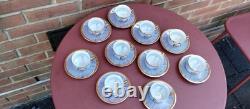 10 Vintage Demitasse Cups & Saucers Classical Greek Roman Scene Made on Japan