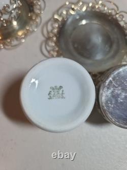 10 Vintage Marchetti Prata 90 Porcelana Real Demitasse Espresso Cups Saucers