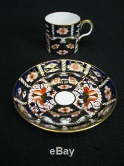 11 Pc Royal Crown Derby Traditional IMARI Tiffany Demitasse Cups & Saucers