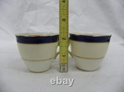 11 Pc. Royal Doulton Harrowby Bone China Demitasse Cups, Saucers and Plates MINT