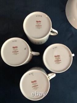 11 Piece Spode Kensington Demitasse Coffee Set Cups Saucers Sugar Creamer