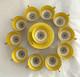 11 Sets Of Antique Lennox Usa Bone China Demitasse Yellow Teacups + Saucers