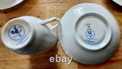 12 A Raynaud & Co Ceralene Hawthorn Limoges France China Demitasse Cups Saucers