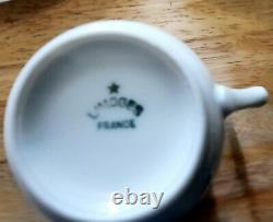 12 A Raynaud & Co Ceralene Hawthorn Limoges France China Demitasse Cups Saucers