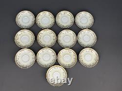 12 Antique Haviland H & C Limoges YALE Demitasse Cups & Saucers Sets Mint