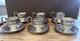 12 Antique Wedgwood Sterling Silver Demitasse Cup Liners & Saucers 367 Grams