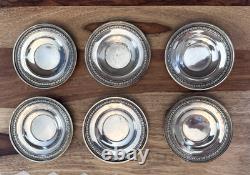 12 Antique Wedgwood Sterling Silver Demitasse Cup Liners & Saucers 367 Grams