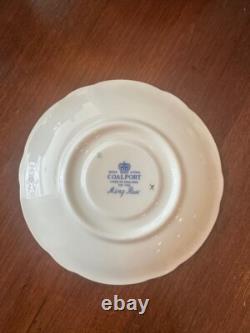 12 Coalport Ming Rose Bone China Demitasse Cups and Saucers