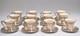 12 Hallmarked Fp Sterling Silver Demitasse Cups & Saucers With Belleck Liners -vgc