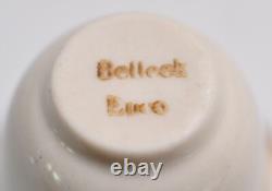 12 Hallmarked FP STERLING SILVER Demitasse Cups & Saucers with Belleck Liners -VGC