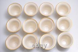 12 Hallmarked FP STERLING SILVER Demitasse Cups & Saucers with Belleck Liners -VGC