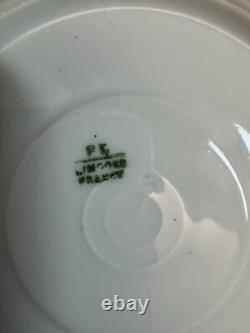 12 Limoges Ls&s France Rose Floral Demitasse Teacup & Saucer Sets & Plate