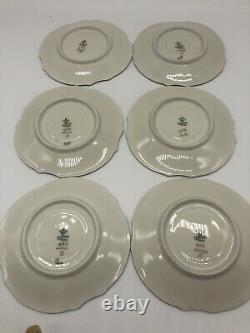 12 PC Set Alka Bavaria Germany Demitasse 22K Gold Footed Cups & Saucers VGC