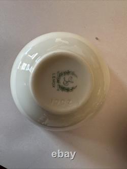 12 Sets Gorham sterling silver & Lenox porcelain demitasse cups & saucers EVC