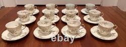 12 Theodore Haviland Rosalinde New York America France Demitasse Cups & Saucers