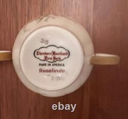 12 Theodore Haviland Rosalinde New York America France Demitasse Cups & Saucers