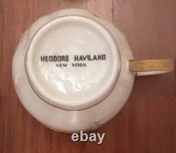 12 Theodore Haviland Rosalinde New York America France Demitasse Cups & Saucers