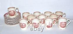 12 Wedgwood Harvard University Demitasse Cups & Saucers 300th Anniversary 1936