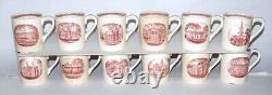 12 Wedgwood Harvard University Demitasse Cups & Saucers 300th Anniversary 1936