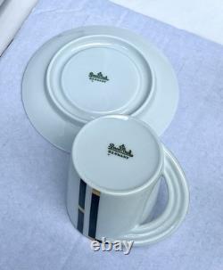 12p-pc Rosenthal Continental Nera 6 Sets Demitasse Cups & Saucers Coffee Tea Cup