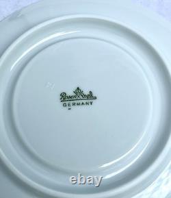 12p-pc Rosenthal Continental Nera 6 Sets Demitasse Cups & Saucers Coffee Tea Cup