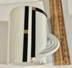 12p-pc Rosenthal Continental Nera 6 Sets Demitasse Cups & Saucers Coffee Tea Cup