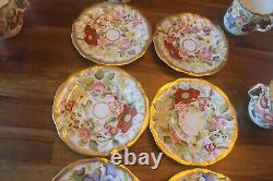 13 pc 6 sets Hammersley Queen Anne Coffee cups teacups tea saucer demitasse