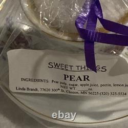 17 pc China Demitasse Tea Pot Creamer Sugar Bowl 6 Tea Cups & saucers Set candle