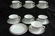 17pc Set Spisa Ribb Demitasse/expresso Cups & Saucers Mcm Gustavsberg Sweden Sig