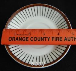 17pc Set Spisa Ribb Demitasse/Expresso Cups & Saucers MCM Gustavsberg Sweden Sig