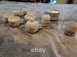 18 Villeroy & Boch FLORIDA Demitasse Cup & Saucer West Germany Porcelain 3