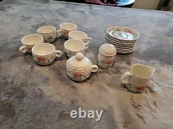 18 Villeroy & Boch FLORIDA Demitasse Cup & Saucer West Germany Porcelain 3