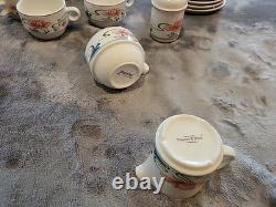 18 Villeroy & Boch FLORIDA Demitasse Cup & Saucer West Germany Porcelain 3