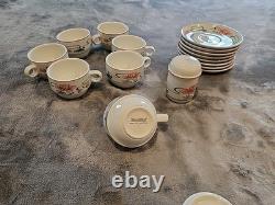 18 Villeroy & Boch FLORIDA Demitasse Cup & Saucer West Germany Porcelain 3