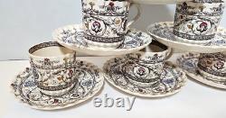 1880 WT Copeland & Sons Florence Demitasse Cups Saucer Set Of 6 L80