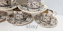 1880 WT Copeland & Sons Florence Demitasse Cups Saucer Set Of 6 L80