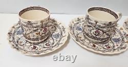 1880 WT Copeland & Sons Florence Demitasse Cups Saucer Set Of 6 L80