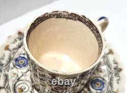 1880 WT Copeland & Sons Florence Demitasse Cups Saucer Set Of 6 L80