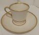 18k. Gold Demitasse Cups And Saucers