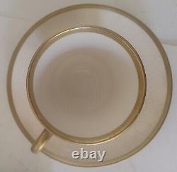 18k. Gold Demitasse Cups And Saucers