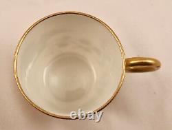 19 C. Royal Worcester Demitasse Cup & Saucer, Aesthetic, Flying Cranes