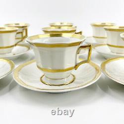 19 Pcs T&V Tressemanes & Vogt Limoges La Cloche Demitasse Espresso Cups Saucers