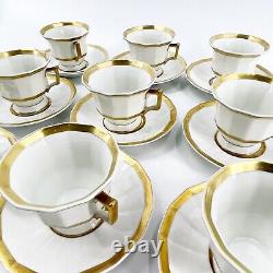 19 Pcs T&V Tressemanes & Vogt Limoges La Cloche Demitasse Espresso Cups Saucers