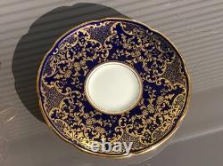1902-1922 Royal Doulton / Tiffany & Co Porcelain Cobalt Blue Gold Demitasse Cup