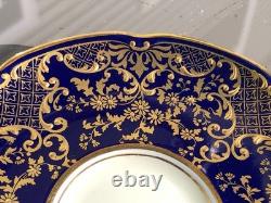 1902-1922 Royal Doulton / Tiffany & Co Porcelain Cobalt Blue Gold Demitasse Cup