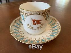 1904 White Star Line Wisteria Pattern Porcelain Demitasse Cup And Saucer
