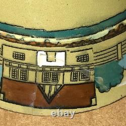 1909 Deldare Buffalo Pottery Teacup Tea Cup Set and Saucers 4 Pieces Demitasse